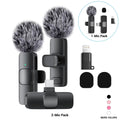 Wireless Mini Lavalier Microphone for Iphone, Ipad & Android, Noise-Cancelling Plug & Play Lapel Mic for Lightning, Usb-Rechargeable Microphone for Short-Video Platforms, Video Recording, Vlogs & Live Streaming, Noise Reduction Mic