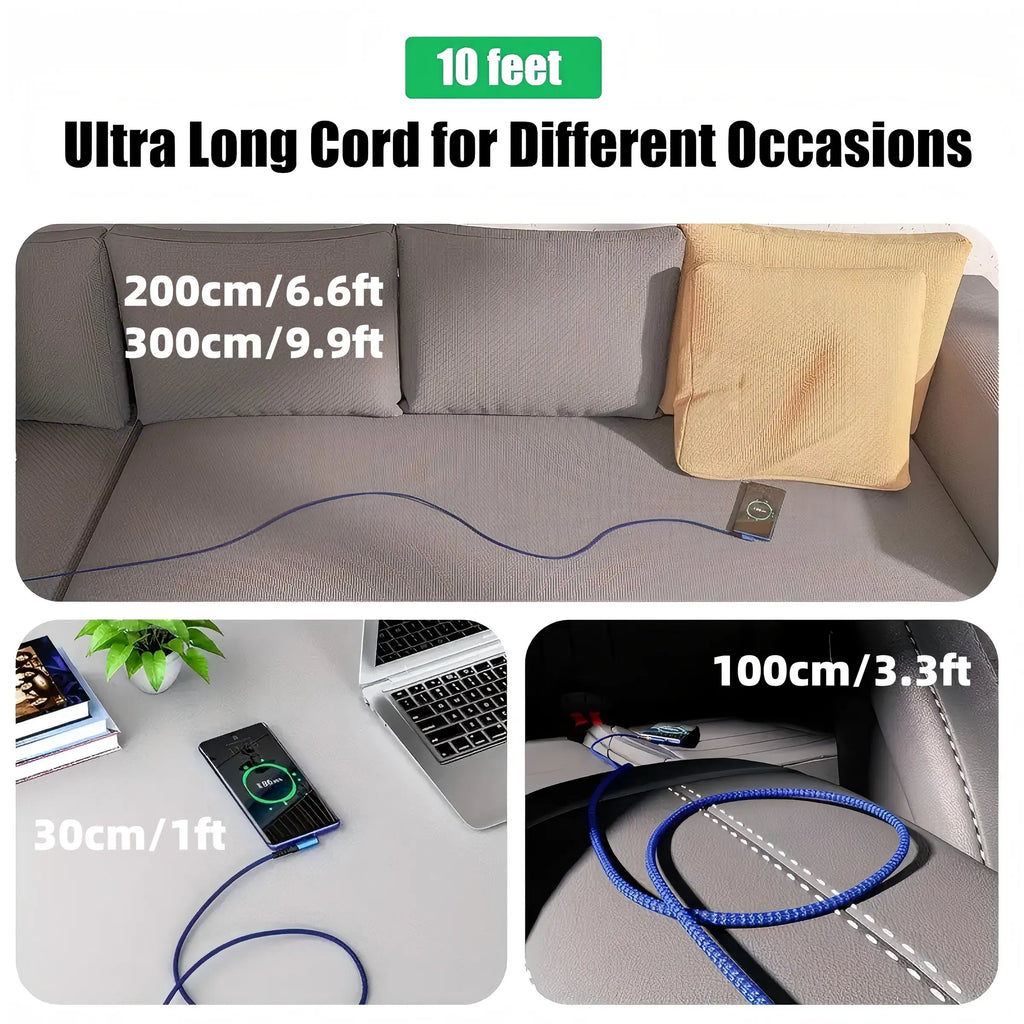 90-Degree USB-C Cable, USB-A to USB-C Right Angle Durable Nylon-Braided Fast Charging Cable for Iphone 16 Pro Max, Samsung Galaxy S24 Ultra and Ipad Air 6, Portable Type-C Charging Line #GLOBAL PICKS