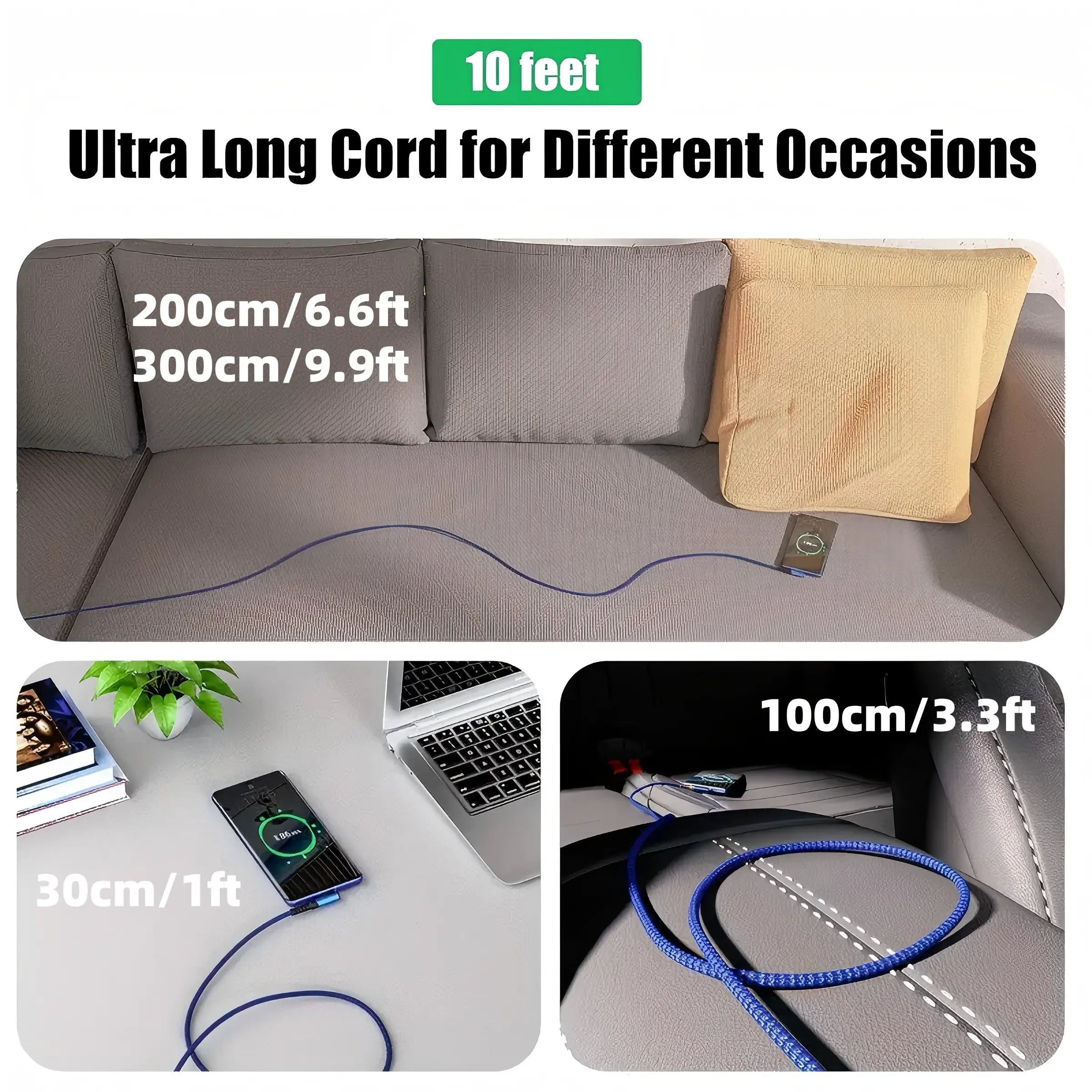 90-Degree USB-C Cable, USB-A to USB-C Right Angle Durable Nylon-Braided Fast Charging Cable for Iphone 16 Pro Max, Samsung Galaxy S24 Ultra and Ipad Air 6, Portable Type-C Charging Line #GLOBAL PICKS