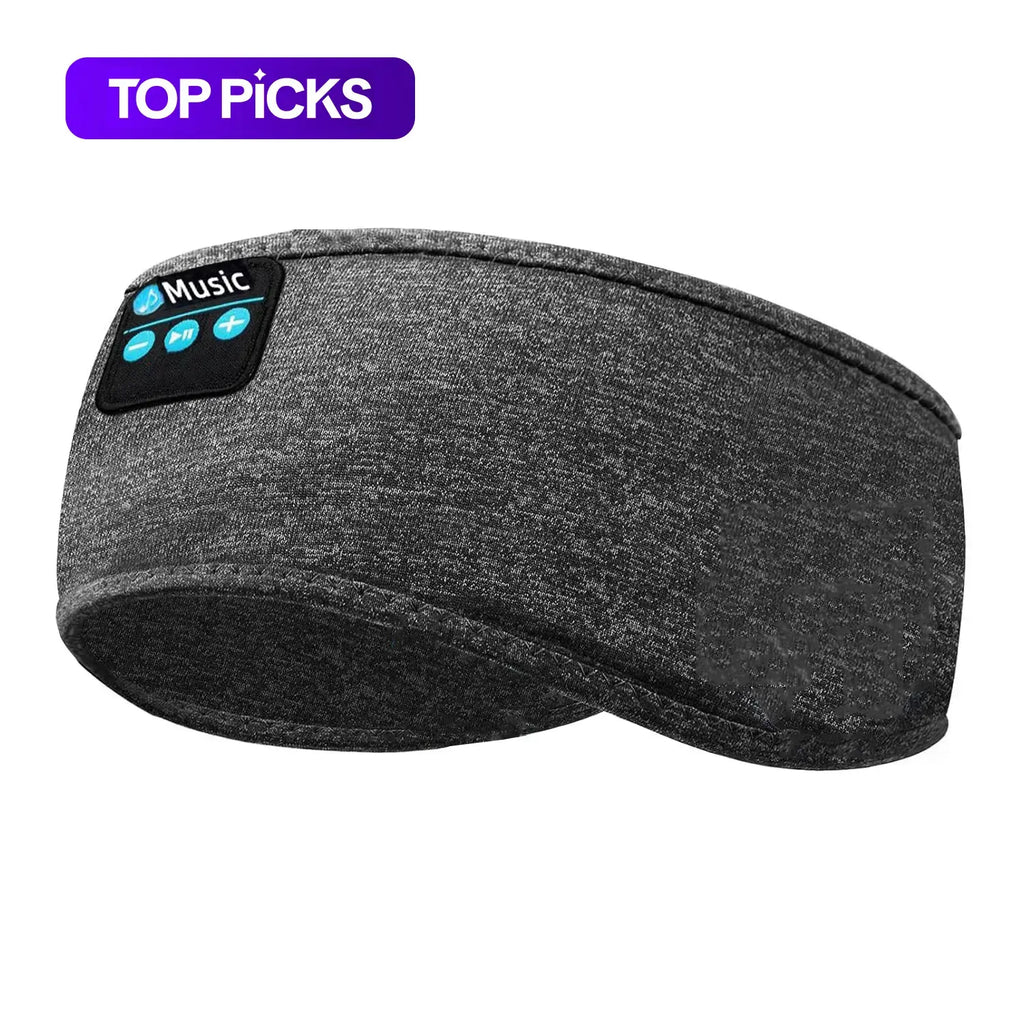 Breathable Wireless Sleep Headphone, Sports Headband Wireless Music Headphones with Comfortable Elastic Design, Universal Hi-Fi Sound Quality Sleep Headphone, Wireless Audio Headphones #GLOBAL PICKS